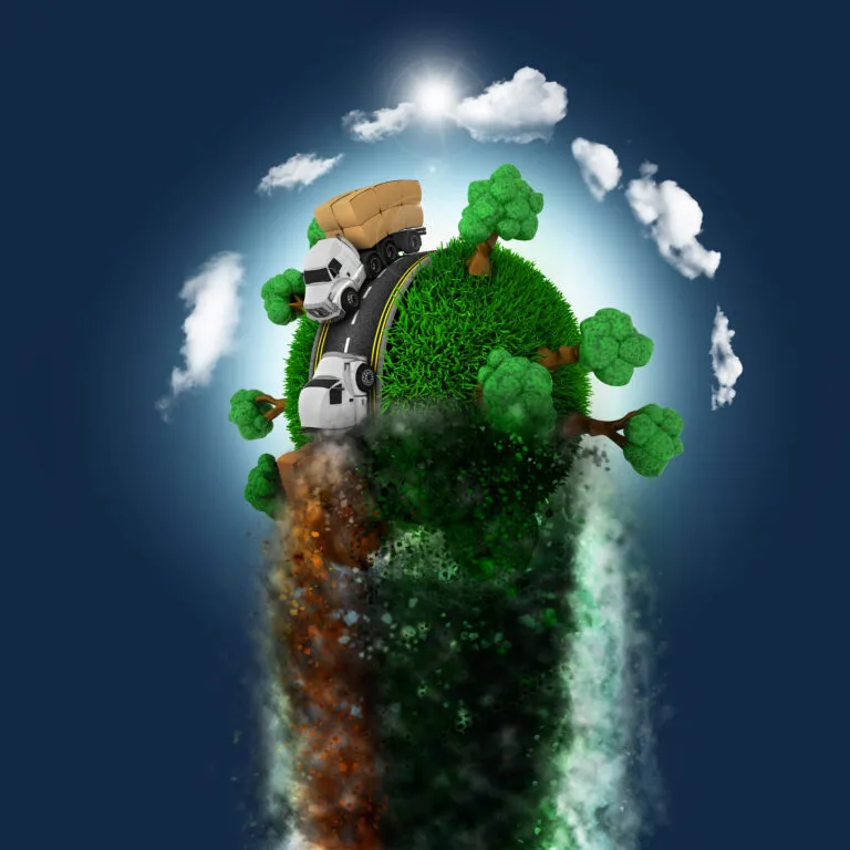 Artificial intelligence analyzing climate data to optimize energy use, predict environmental risk, and support sustainability planning.