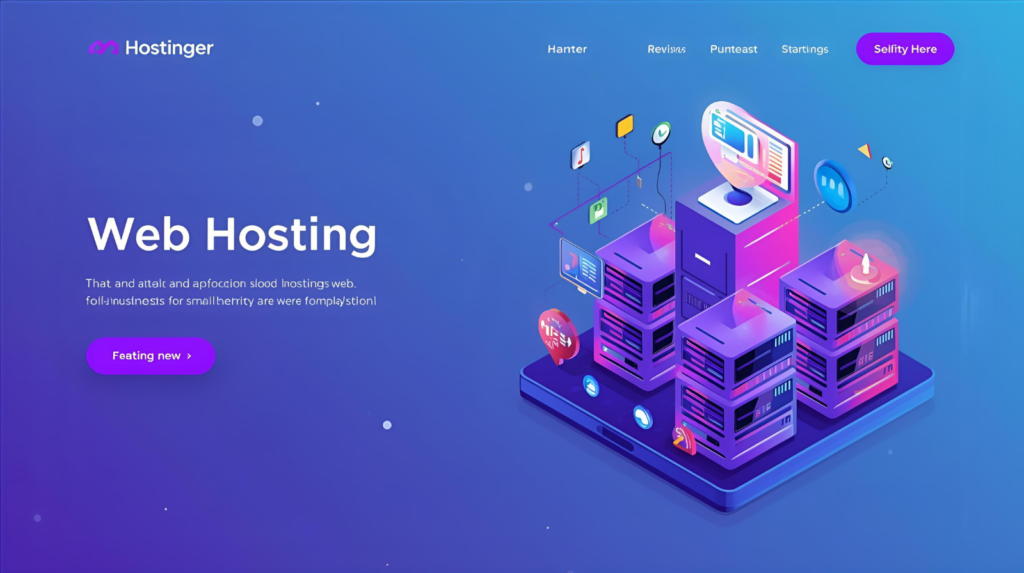 affordable Hostinger web hosting dashboard with website icons