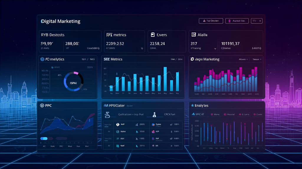 Bilingual SEO and PPC analytics dashboard — Japan digital marketing performance tracking