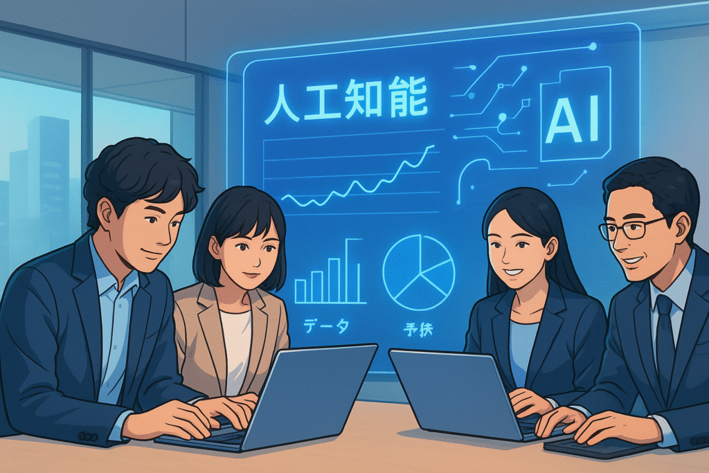 Marketers collaborating on bilingual campaigns in Tokyo
