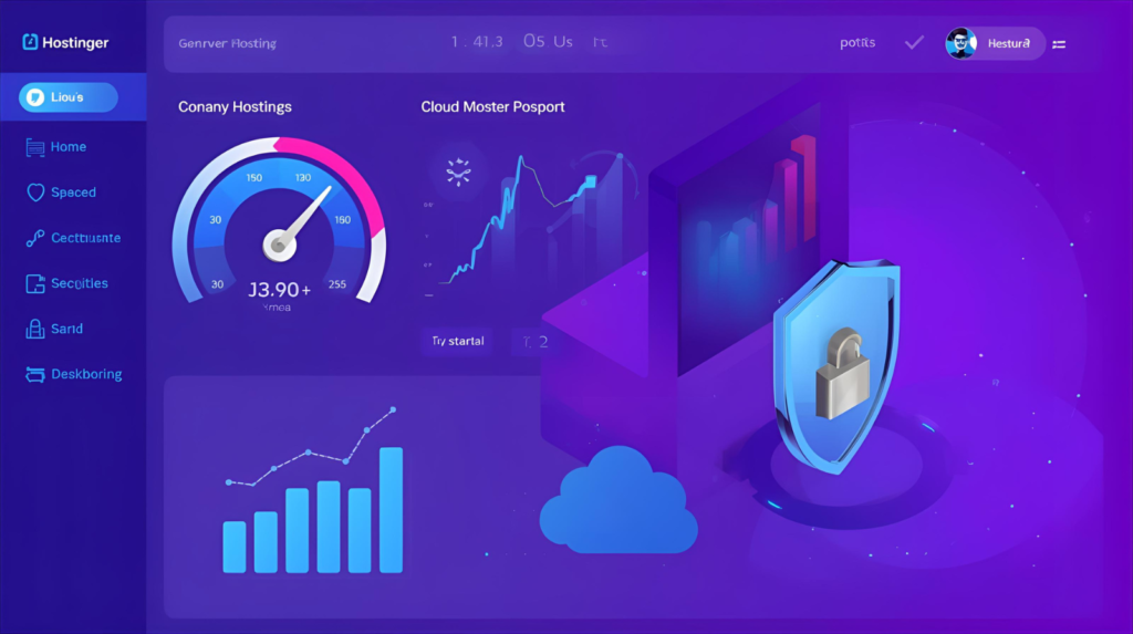 business website performance improving with fast and secure hosting servers by Hostinger