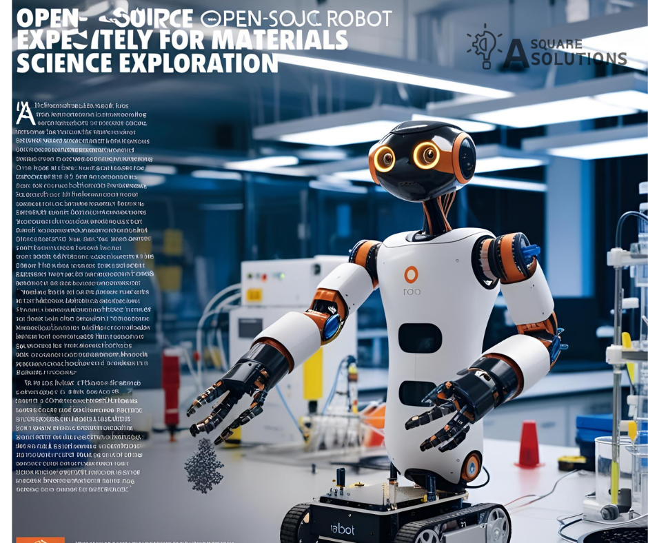 open-source robot Fluid running experiments in a materials science laboratory