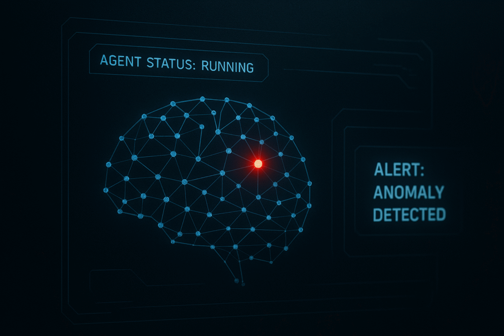 Autonomous AI agent threat – rogue agent security concept