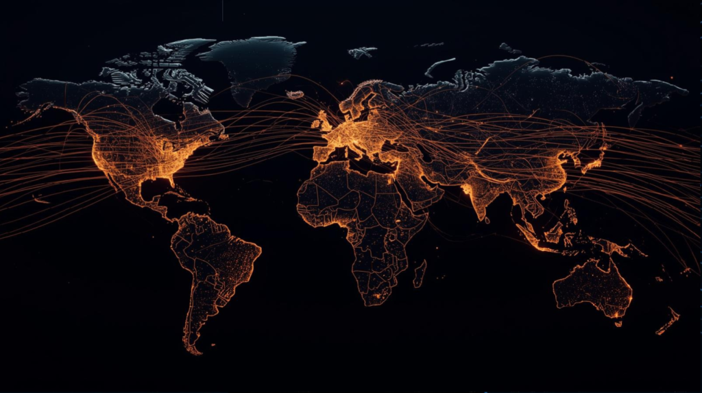 AI arms race 2025 showing global power competition through artificial intelligence