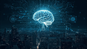 Future of AI in 2025 showing how artificial intelligence may reshape society, the economy, and global power