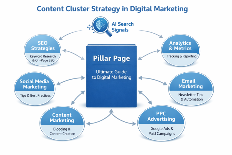 content clusters in digital marketing internal linking framework