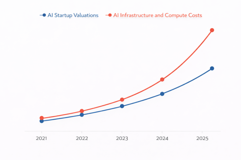 AI investment bubble 2026 valuation versus cost growth