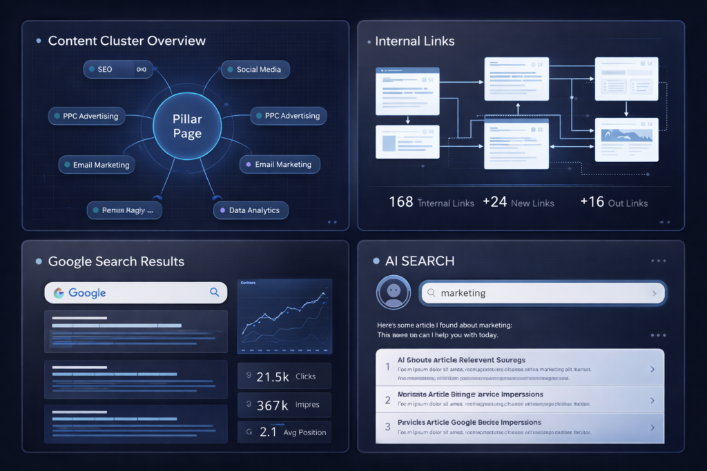 Content authority strategy in digital marketing for Google and AI search
