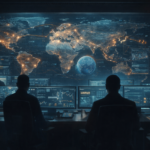 Claude AI military use illustration showing AI and defense intelligence analysis