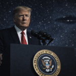 Donald Trump speaking about releasing UFO and alien government files in 2026
