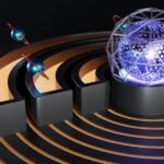 Visualization of antimatter wave behavior in a particle interferometer