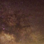 Superkilonova cosmic explosion event with red glow and gravitational waves