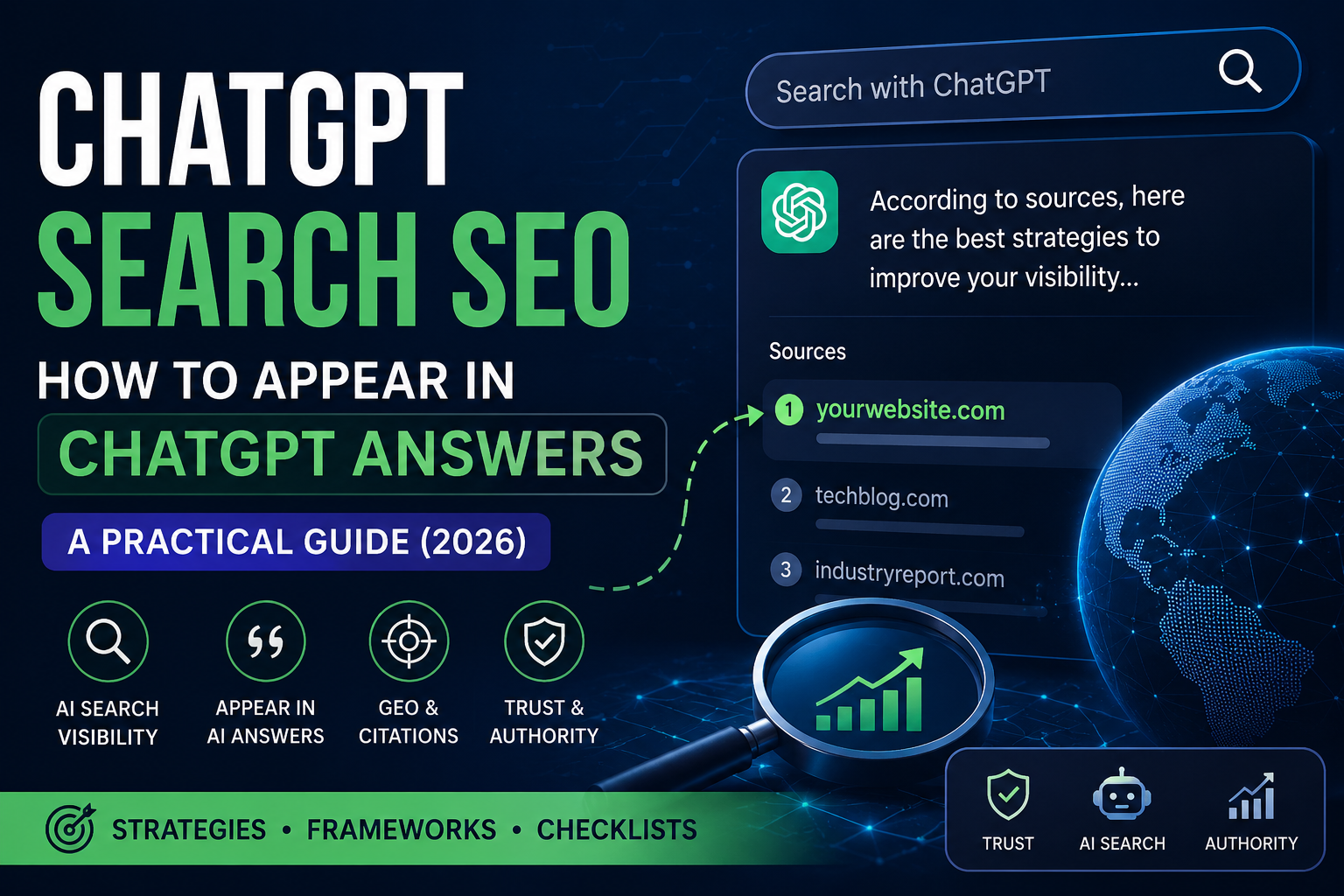 ChatGPT Search SEO: How to Get Your Site Cited in ChatGPT Answers (2026)