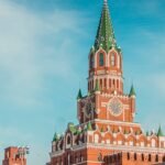 Russian diplomats expelled Austria 2026: A building with a 'forest of antennas' on its roof, symbolizing modern espionage and signals intelligence.