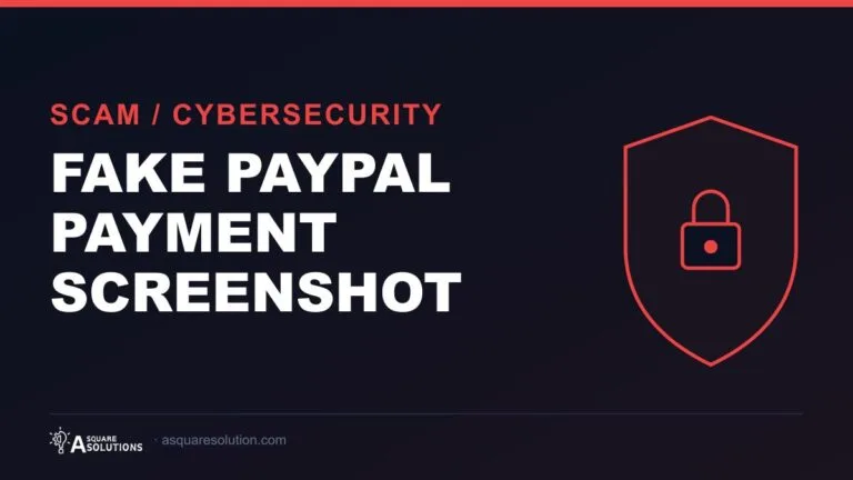Featured image for Fake PayPal Payment Screenshot — A Square Solutions